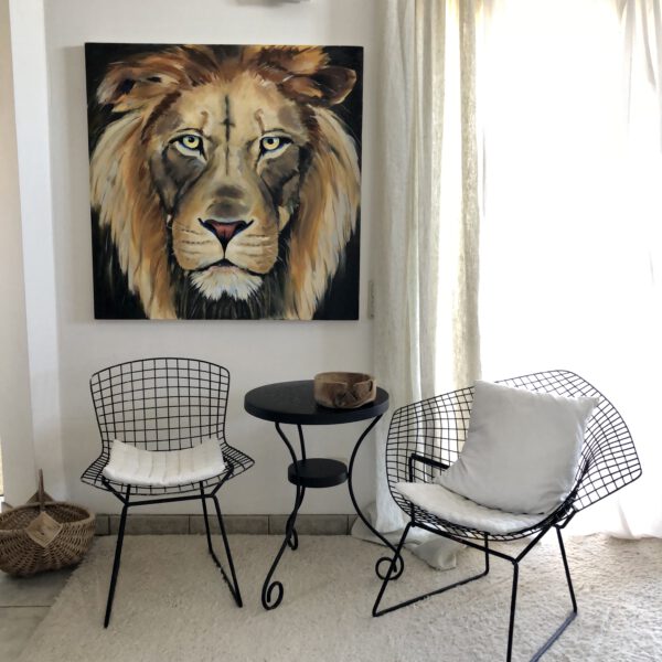 Löwe 100x100 cm