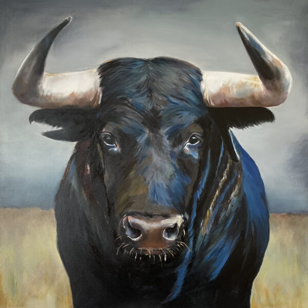 Stier 100x100 cm – Bild 3