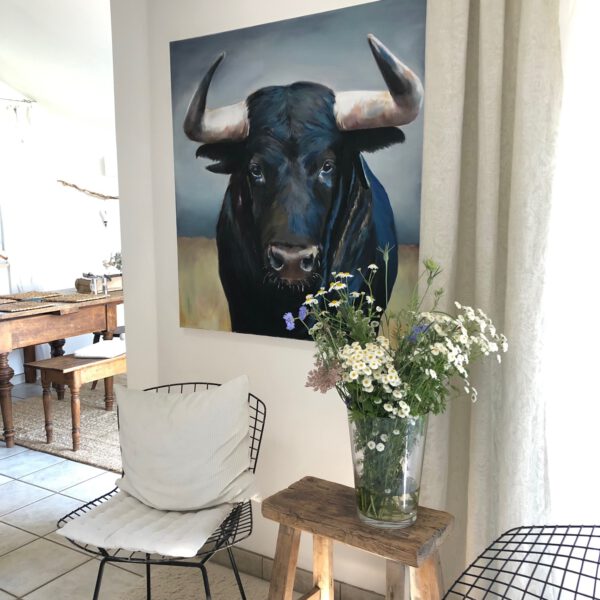 Stier 100x100 cm – Bild 2