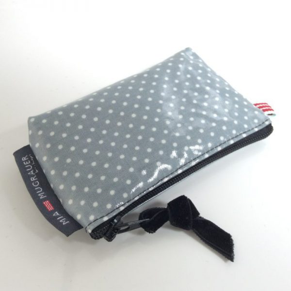 dots small, dusty blue