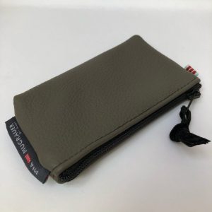 leather, grey